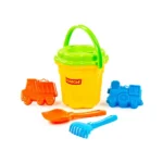 Set pentru nisip: caldarusa, lopatica, greblita, 2 forme (4758) - imagine 6