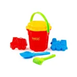 Set pentru nisip: caldarusa, lopatica, greblita, 2 forme (4758)