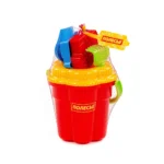 Set pentru nisip: caldarusa, lopatica, greblita, 2 forme (4758) - imagine 3