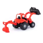 Tractor cu excavator și cupă frontală, Polesie - imagine 2