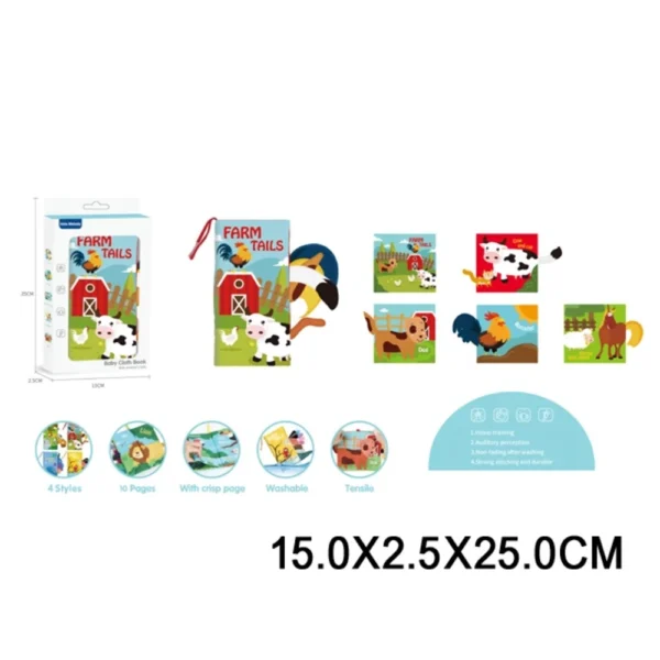 (66468) Carte din textil pentru bebelusi