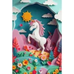 (40047) Trefl aniversar de 40 de ani - Artă pe hârtie: Unicorn, 160 elemente - imagine 2