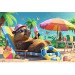 (16537) Relaxare în stil capibara, 100 de elemente - imagine 2