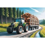 (16493) Tractor forestier, 100 de elemente - imagine 2