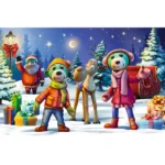 (14375) Trefliks construiesc un om de zăpadă 24 Maxi elemente - imagine 2