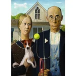 (37526) American Gothic: Ediția pentru câini, 500 elemente - imagine 2