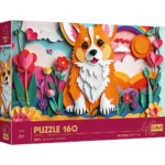 (40050) Trefl aniversar de 40 de ani - Artă pe hârtie: Câine mic, 160 elemente