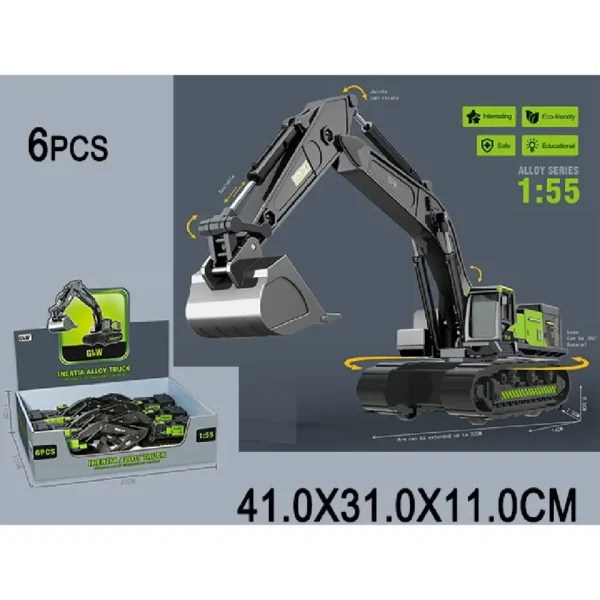 (96872) Tractor pentru constructie din metal,cu inertie