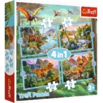 (34609) Puzzle 4 in 1 "Dinozauri"