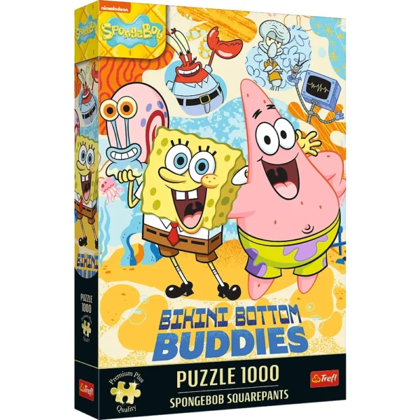 (12081) SpongeBob Pantaloni Pătrați, 1000 elemente Premium Plus