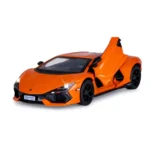 Mașină din metal 1:24 Lamborghini Revuelto oranj cu sunete si lumini (se deschid usile) (68200A/1) - imagine 4