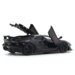 (68269A/2) 1:24 Lamborghini Aventador SVJ negru cu sunete (se deschid usile) - imagine 2