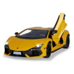 Mașină din metal 1:24 Lamborghini Revuelto galben cu sunete si lumini (se deschid usile) (68200A/2) - imagine 11