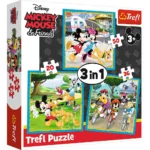 (34846) Puzzle 3 in 1 "Mickey Mouse cu prietenii"