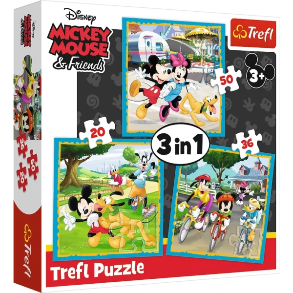(34846) Puzzle 3 in 1 "Mickey Mouse cu prietenii"
