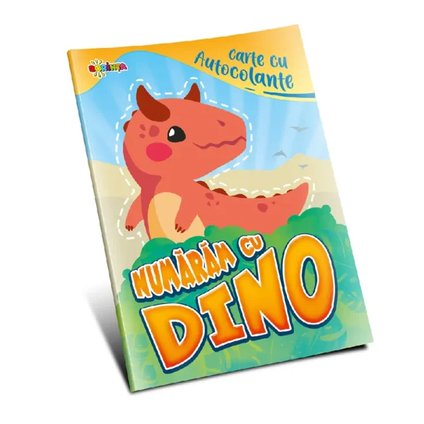 (60629) Carte cu autocolante. Numaram cu Dino