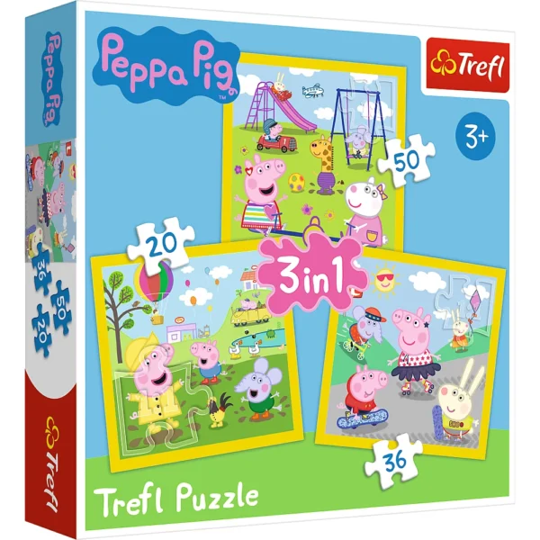 (34849) Puzzle 3 in 1 "Peppa"