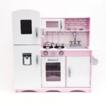Bucatarie din lemn pentru fetite, cu sunete si lumini (63277)