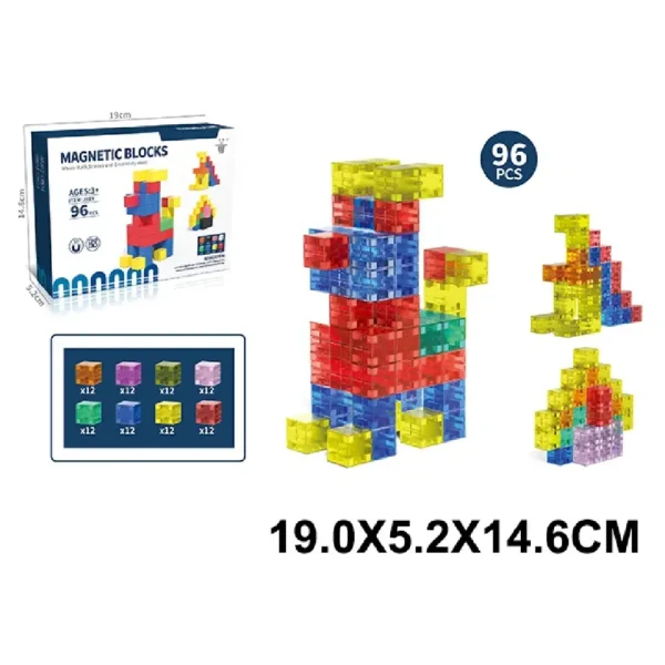 (90117) Constructor cu magnet 96 elemente