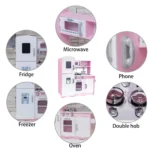 Bucatarie din lemn pentru fetite, cu sunete si lumini (63277) - imagine 4