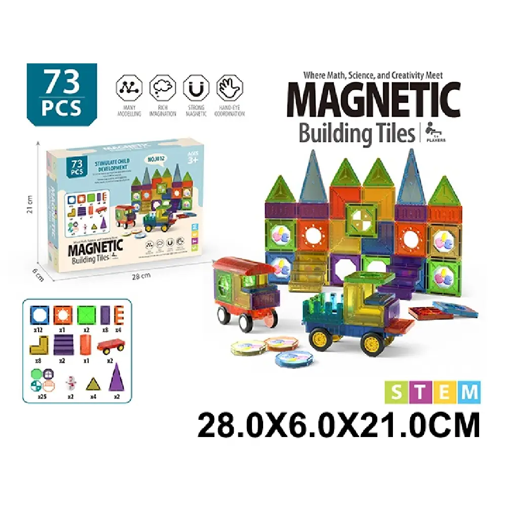 Новый проект (40) (86998) Constructor cu magnet 73 elemente - imagine 1