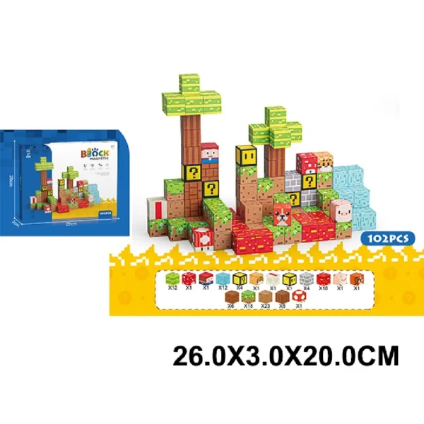 (64141) Constructor cu magnet 102 elemente