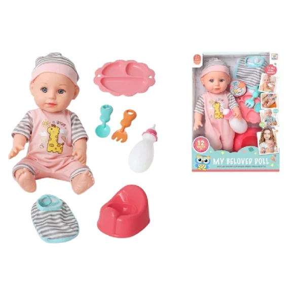 (18352) Papusa in set cu accesorii,vorbeste in limba romana