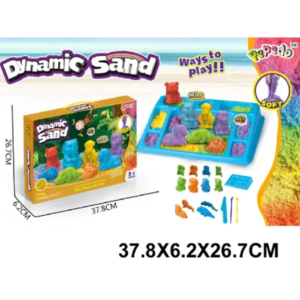 (70745) Nisip kinetic in set cu forme