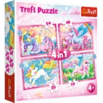 (34389) Puzzle 4 in 1 "Unicornii"