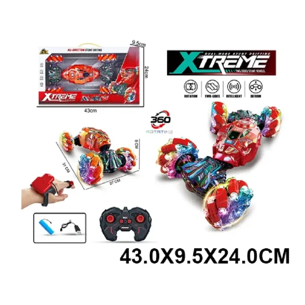 (19411) Masina cu radiocomanda cu incarcator si lumini