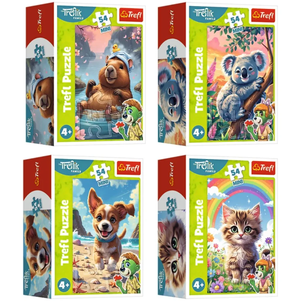 Новый проект (72) Puzzle 54Mini "Lumea aventurii a lui Treflix" (set 8 buc) (54109) - imagine 1