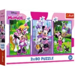 (34889) Minnie și prietenii, 3 x 80 de elemente