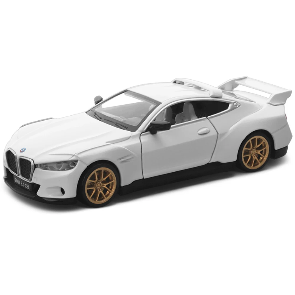 32732 Mașină din metal BMW 3.0 CSL, scară 1:34, albă, MSZ (32732) - imagine 1