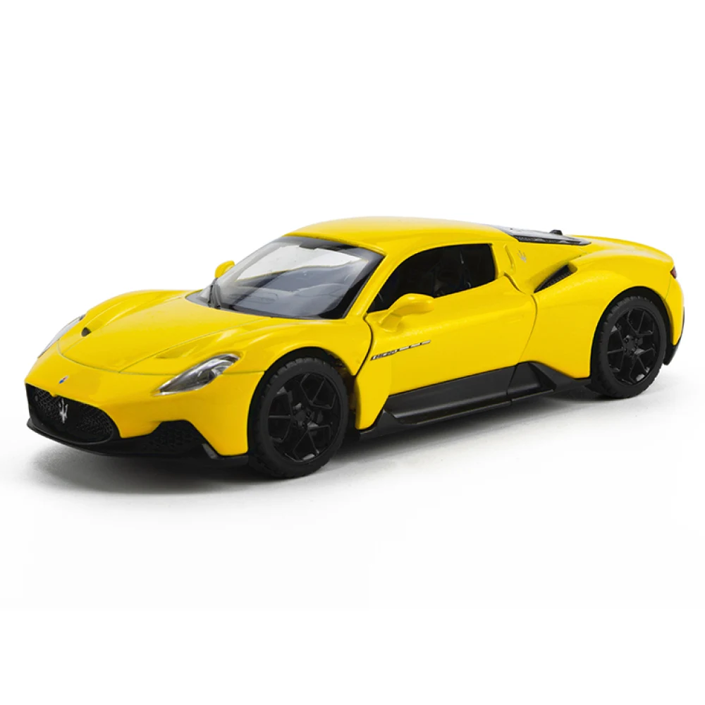 32734 Mașină din metal Maserati MC20, scară 1:33, galbenă, MSZ (32734) - imagine 1