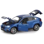 Mașină din metal BMW X6, scară 1:26, albastră, MSZ (68250A) - imagine 2