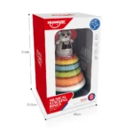 Piramidă interactivă cu inele colorate și muzică, Huanger HE0294 (78430) - imagine 3