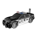 Mașină de poliție cu inerție, lumini și sunete - 1:16 - WY620A ,Wenyi (16206)