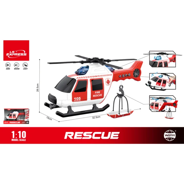 (21057) 1:16 Elicopter (lumini /sunete) WY105B