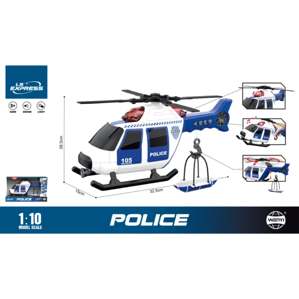 (11058) 1:16 Elicopter (lumini /sunete) WY105A