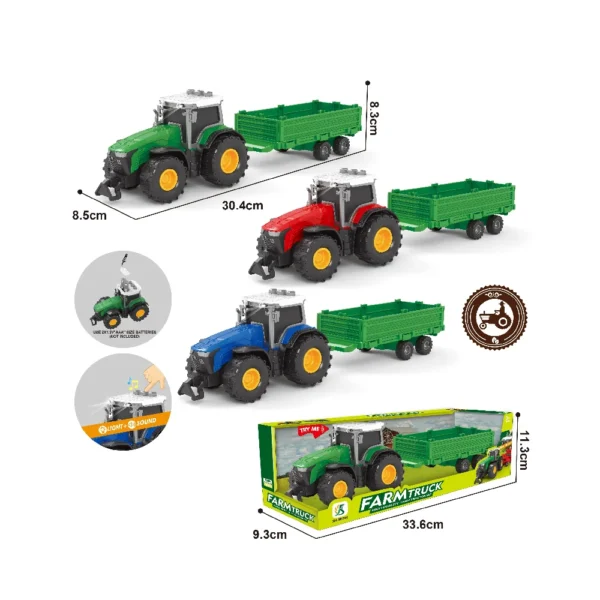Tractor cu inertie cu sunete si lumini (778492)