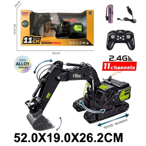 (44527) Autospeciala din metal pentru constructie cu radiocomanda cu incarcator