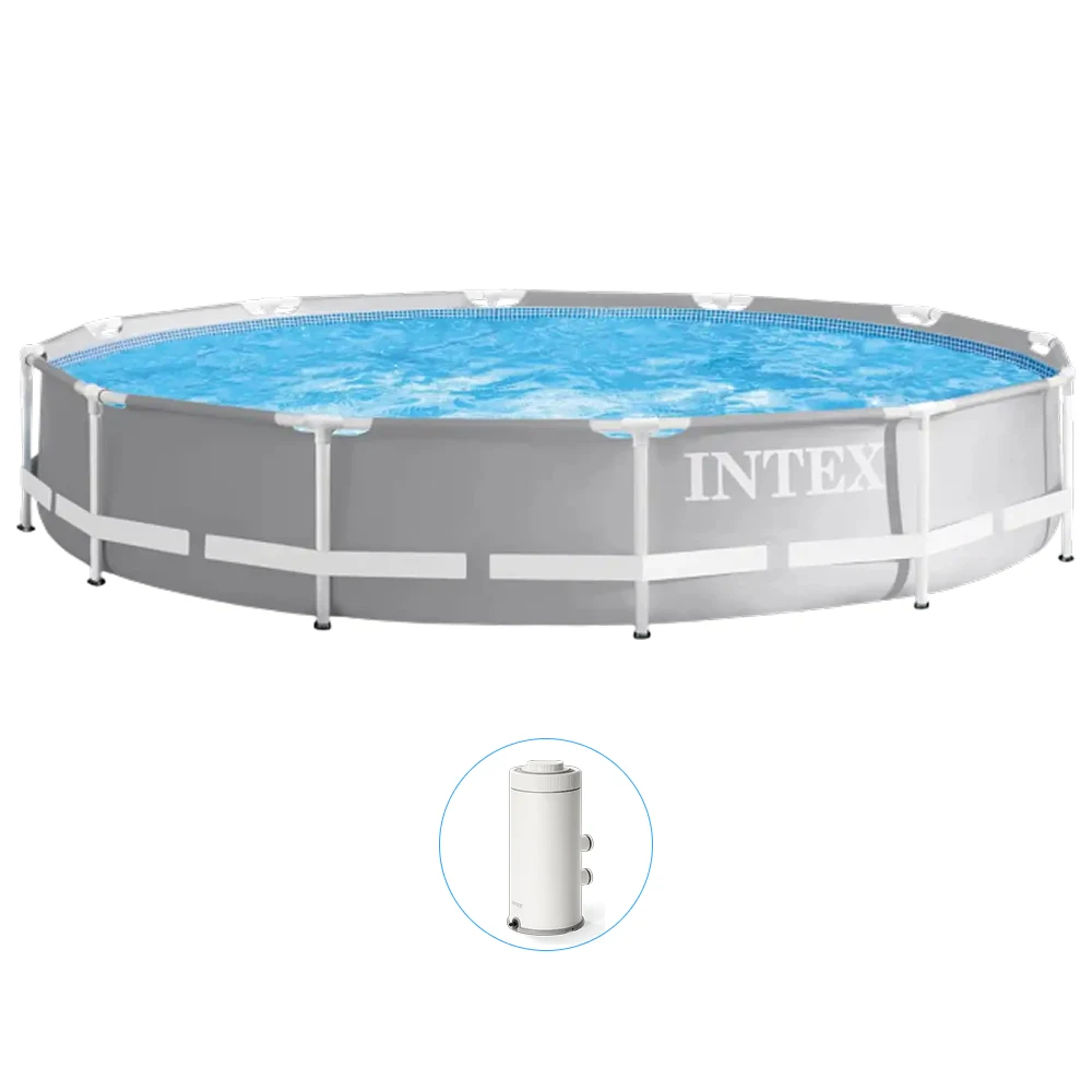 26712(1) Piscină cu cadru metalic Prism Frame Premium 366×76 cm, 6503 L, cu pompă 2006 L/h, Intex (26712) - imagine 1