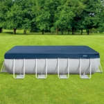 Prelată de acoperire pentru piscină cu cadru metalic Prism Frame 400x200 cm, Intex (28037) - imagine 2