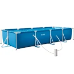 Piscină cu cadru metalic Rectangular Frame 450×220×84 cm, 7127 L, cu pompă de filtrare 2006 L/h, Intex (28274) - imagine 3