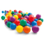Mingi colorate Fun Ballz 6,5 cm, 100 bucăți, pentru centre de joacă, 2+ ani, Intex (49602)