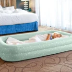 Pat gonflabil Kidz Travel cu margini laterale, 168×107×25 cm, 3–6 ani, Intex (66810) - imagine 2