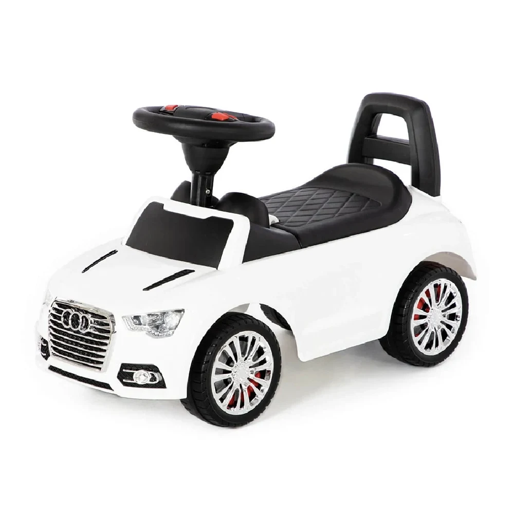84552 Tolocar SuperCar pentru copii cu volan muzical, alb, Polesie (84552) - imagine 1