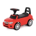 Tolocar SuperCar pentru copii cu volan muzical, roșu, Polesie (84583)