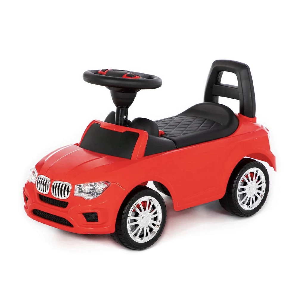 84583 Tolocar SuperCar pentru copii cu volan muzical, roșu, Polesie (84583) - imagine 1