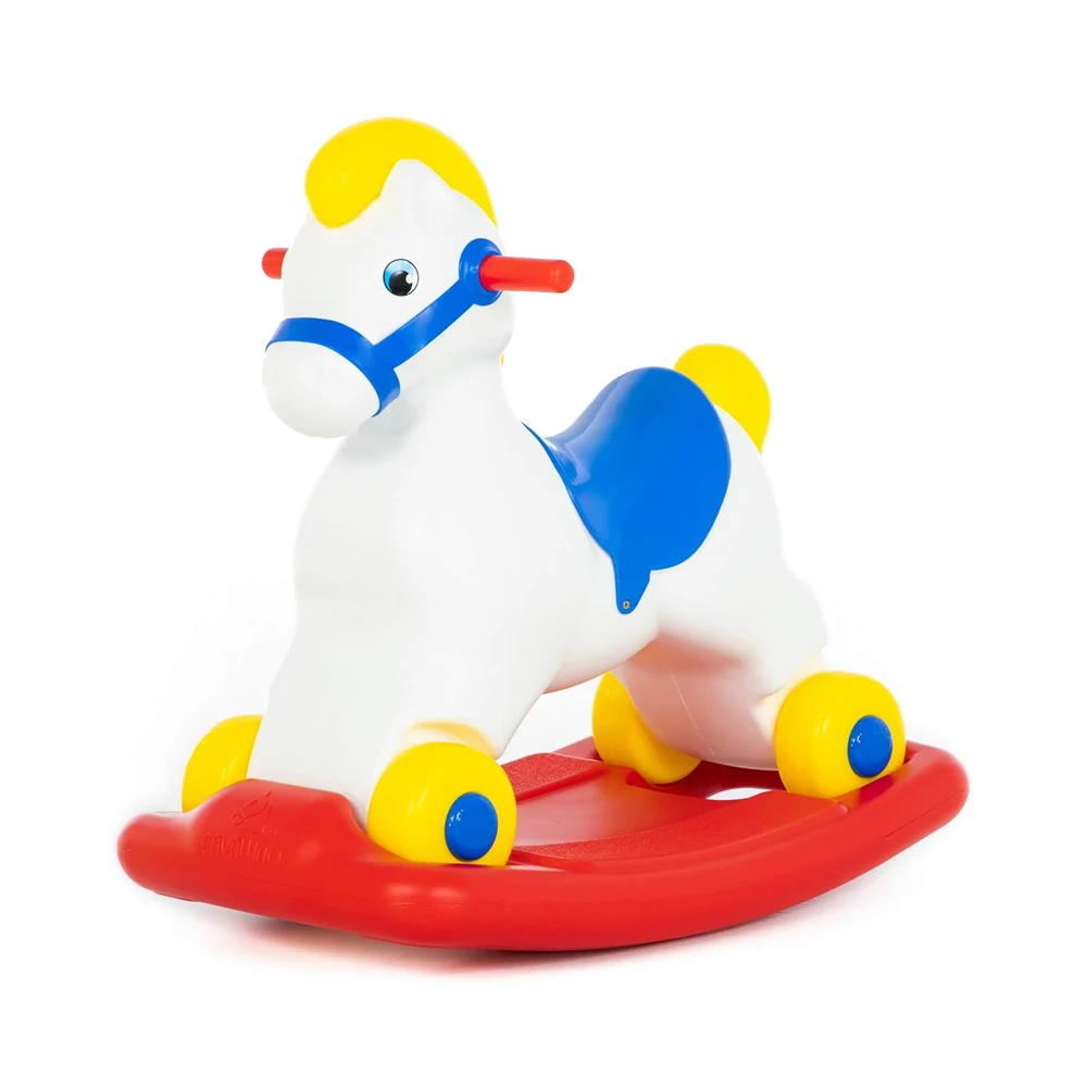 calut-leagan-jucarii-copii(1) Căluț leagăn cu roți – Ponei (53541) - imagine 1